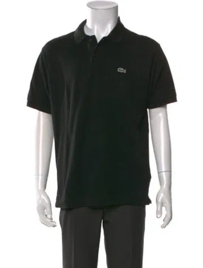 Pre-owned Lacoste Collar Short Sleeve Polo Shirt In Black