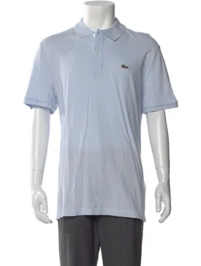 Pre-owned Lacoste Collar Short Sleeve Polo Shirt In Blue