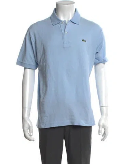 Pre-owned Lacoste Collar Short Sleeve Polo Shirt In Blue