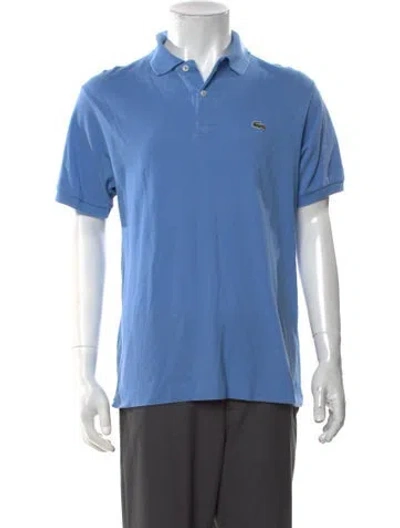 Pre-owned Lacoste Collar Short Sleeve Polo Shirt In Blue
