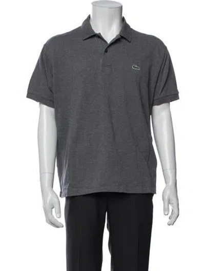 Pre-owned Lacoste Collar Short Sleeve Polo Shirt In Blue