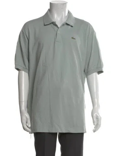 Pre-owned Lacoste Collar Short Sleeve Polo Shirt In Green