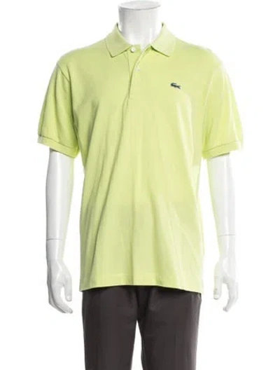 Pre-owned Lacoste Collar Short Sleeve Polo Shirt In Green