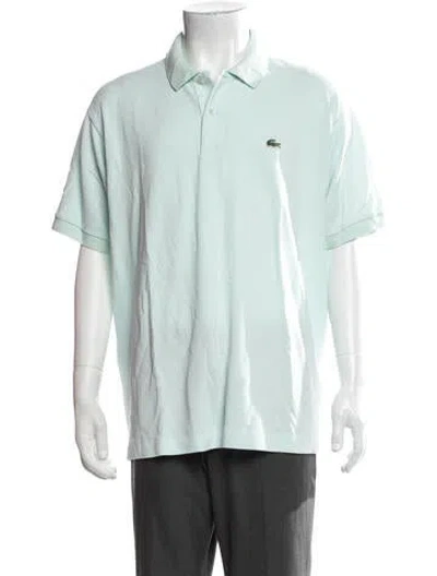 Pre-owned Lacoste Collar Short Sleeve Polo Shirt In Green