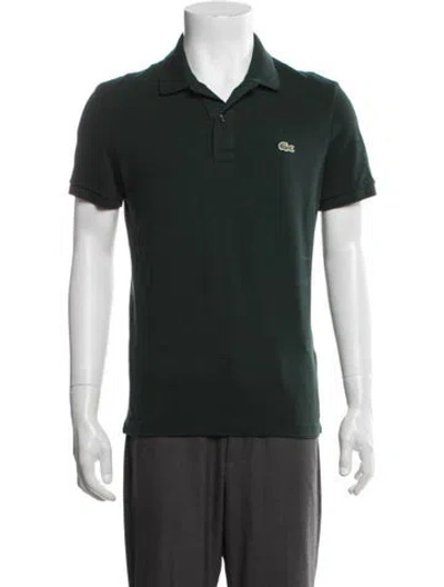 Pre-owned Lacoste Collar Short Sleeve Polo Shirt In Green