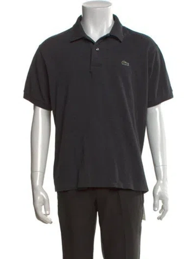 Pre-owned Lacoste Collar Short Sleeve Polo Shirt In Grey