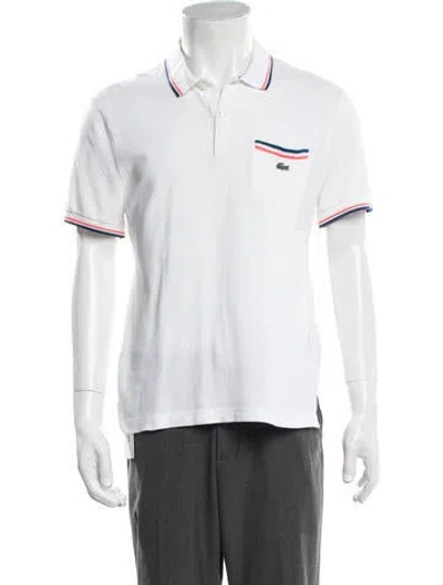 Pre-owned Lacoste Collar Short Sleeve Polo Shirt In Multicolor