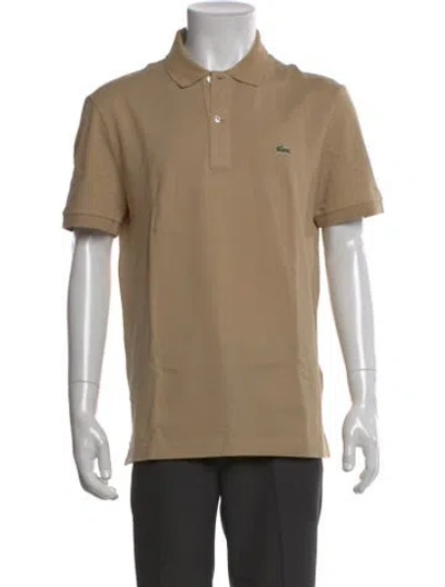 Pre-owned Lacoste Collar Short Sleeve Polo Shirt In Neutral