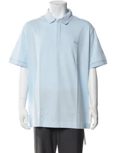 Pre-owned Lacoste Collar Short Sleeve Polo Shirt W/ Tags In Blue