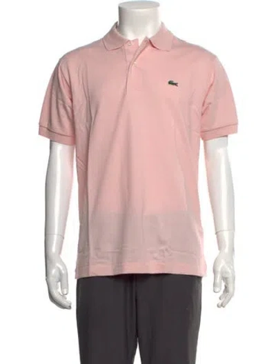 Pre-owned Lacoste Collar Short Sleeve Polo Shirt W/ Tags In Pink