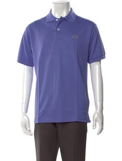Pre-owned Lacoste Collar Short Sleeve Polo Shirt W/ Tags In Purple