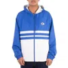Lacoste Colorblock Hooded Windbreaker Jacket In Blue