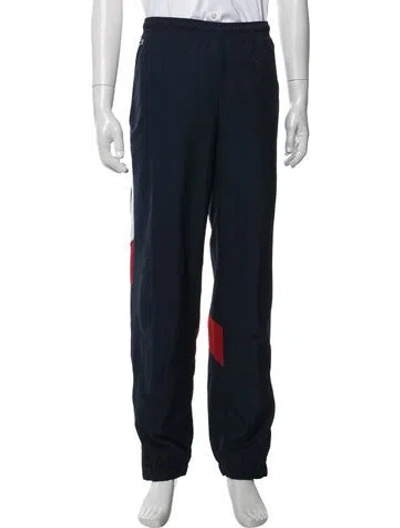Pre-owned Lacoste Colorblock Pattern Athletic Pants In Blue
