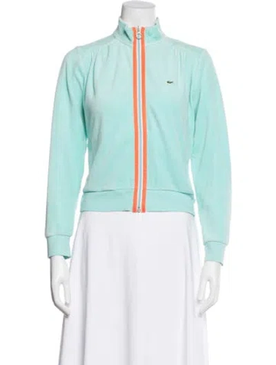 Pre-owned Lacoste Colorblock Pattern Jacket In Blue