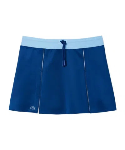 Lacoste Colorblock Sport Skort In Blue