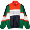 Lacoste Colorblock Windbreaker In Qiu Roquette/multico