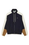 Lacoste Colorblock Zip Jacket In Rhi Abimes/cookie-laponie
