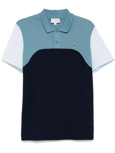 Lacoste Colour-block Polo Shirt In Blue