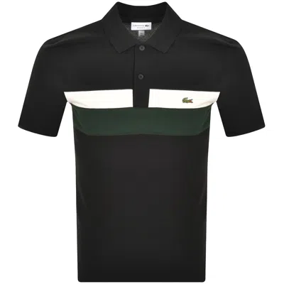 Lacoste Colour Block Polo T Shirt Black