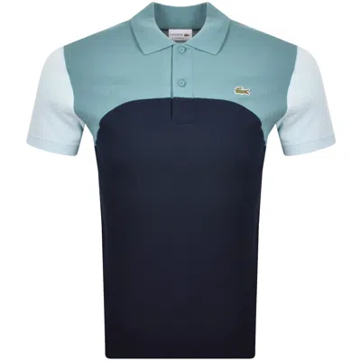 Lacoste Colour Block Polo T Shirt Blue