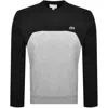 Lacoste Colour Block Sweatshirt Black In Black