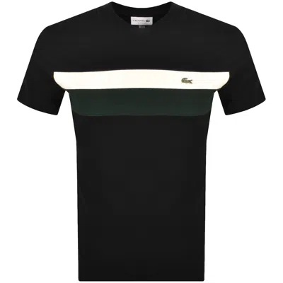Lacoste Colour Block T Shirt Black