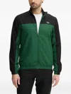 Lacoste Colour-block Zip-up Tracksuit In Green