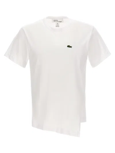 Lacoste Comme Des Garçons X  T-shirt In Bianco