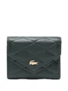 Lacoste Compact Wallet In Green
