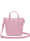 Lacoste Concept Logo-appliqué Crossbody Bag In Pink