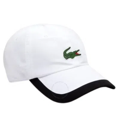 Lacoste Contrast Border Microfiber Lightweight Cap In White
