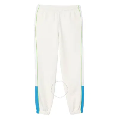 Lacoste Contrast Stitch Regular Fit Sweatpants In White