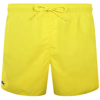 Lacoste Core Essentials Swim Shorts Yellow