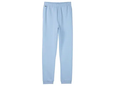 Lacoste Core Fleece Pants (big Kid) Boy's Clothing Panorama : 16 (big Kid), Cotton/fleece/polyester In Blue