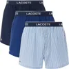 Lacoste Core Graphice Assorted 3-pack Cotton Boxers In Multi