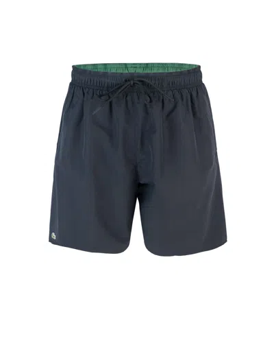 Lacoste Costume Blu Con Logo In 964