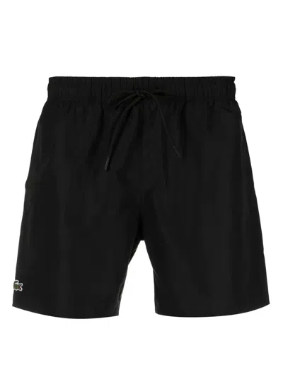Lacoste Quick-dry Swimsuit In Black
