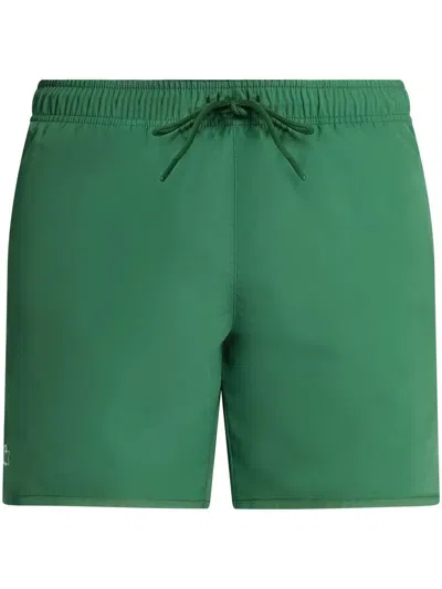 Lacoste Quick-dry Swim Shorts In Green