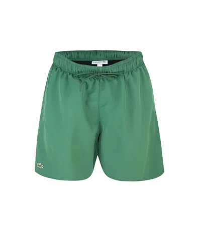 Lacoste Costume Verde Con Logo In S30