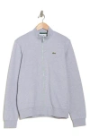 Lacoste Cotton Blend Fleece Zip Sweatshirt