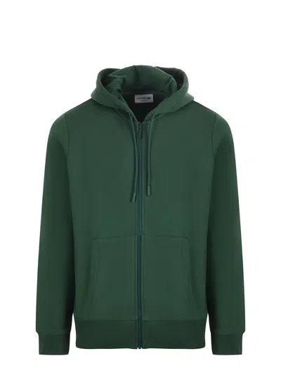 Lacoste Cotton-blend Sweatshirt In Green
