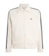 Lacoste Full Zip Collared Tracksuit Top Cream In Neutral