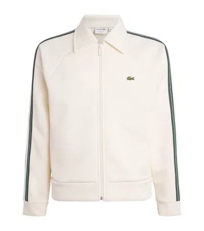 LACOSTE COTTON-BLEND TRACK JACKET