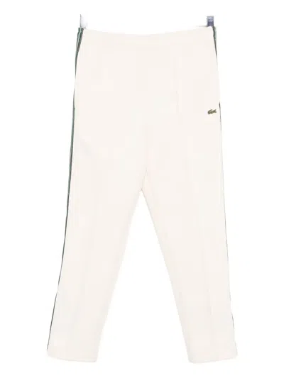 Lacoste Cotton-blended Trousers In White