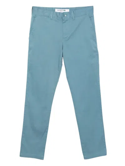 Lacoste Cotton Chinos In Blue