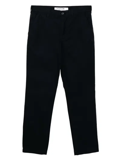 Lacoste Cotton Chinos In Blue