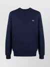Lacoste Live Cotton Fleece Sweatshirt Navy Blue In Blue