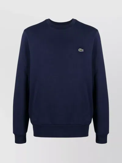 LACOSTE COTTON CREW NECK SWEATSHIRT