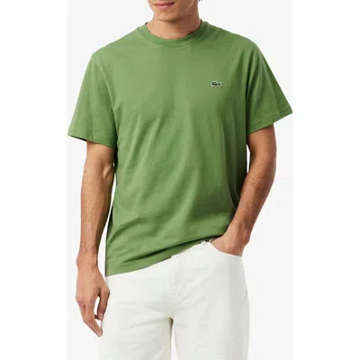 Lacoste Cotton Crewneck T-shirt In Green