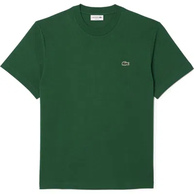 Lacoste Cotton Crewneck T-shirt In Green